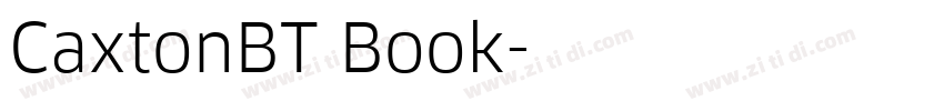 CaxtonBT Book字体转换